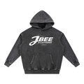 J🐝 2026 Snow Wash Fleece Oversize Hoodie •White (4 colors)