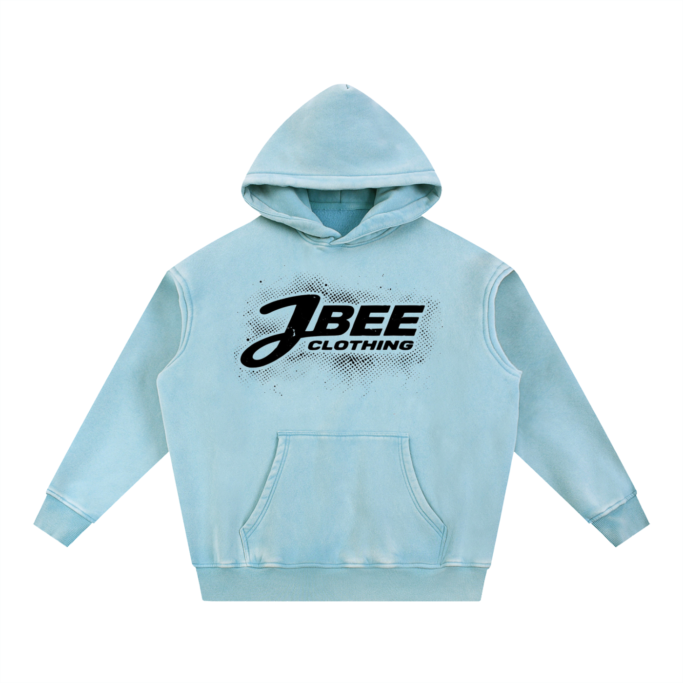 J🐝 2026 Snow Wash Fleece Oversize Hoodie •Black (3 colors)
